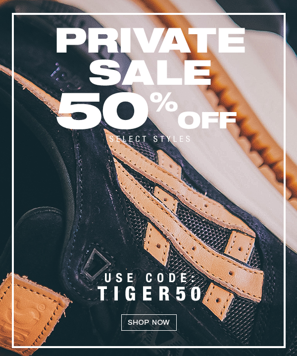 asics tiger holiday sale 50 off