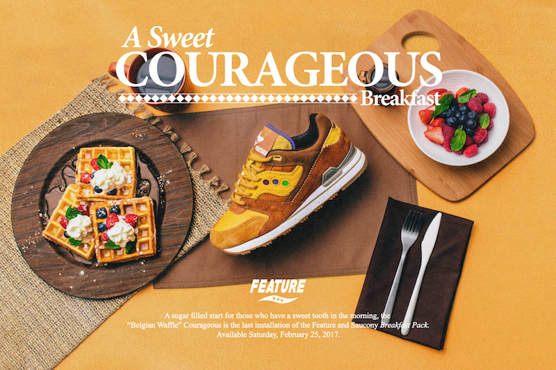 Feature x Saucony para Courageous Belgian Waffle 1