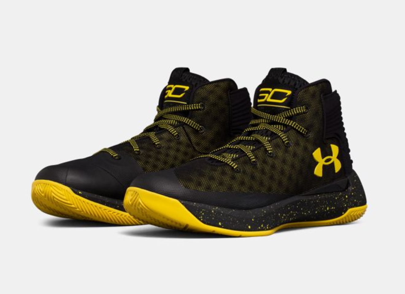 under armour curry 3ZER0 black taxi 3