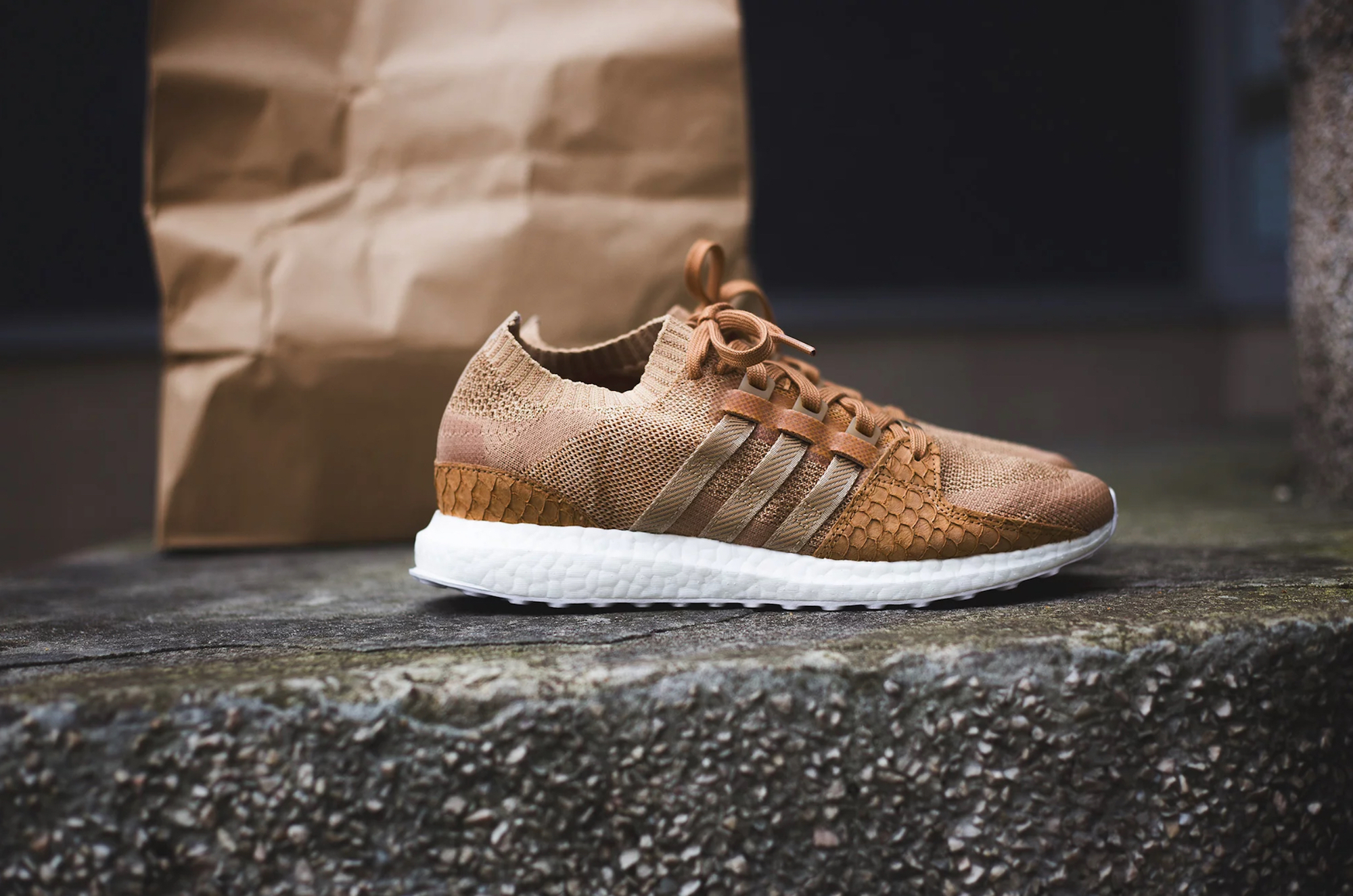 Here's a Better Look at the Pusha T x adidas Boost EQT 'Brown Paper Bag' -  WearTesters