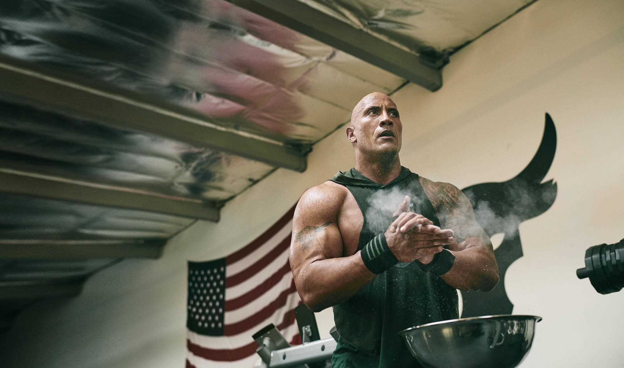 Dwayne Johnson under Armour