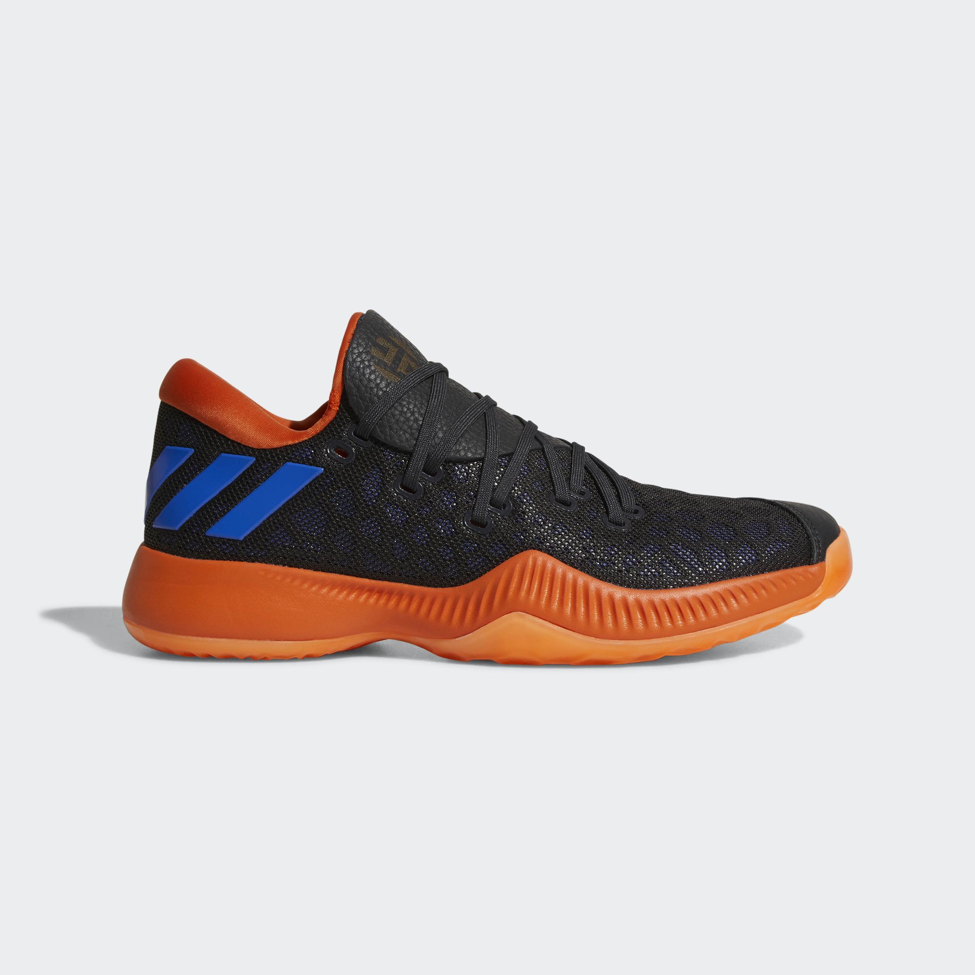 adidas harden b/e black orange blue 3