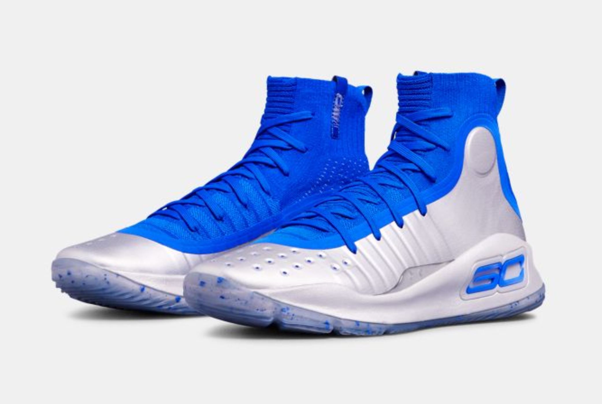 under armour curry 4 royal metallic silver 4