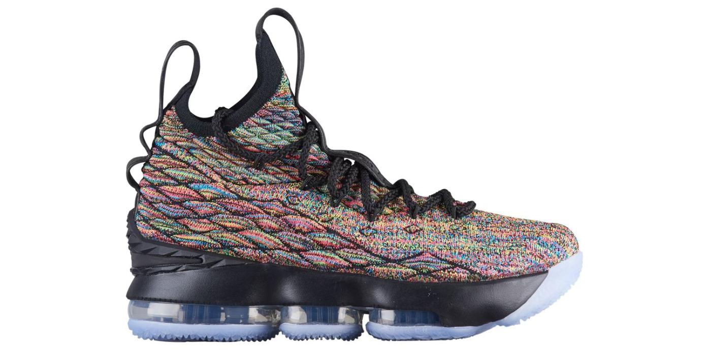 Lebron 15 multicolor store black