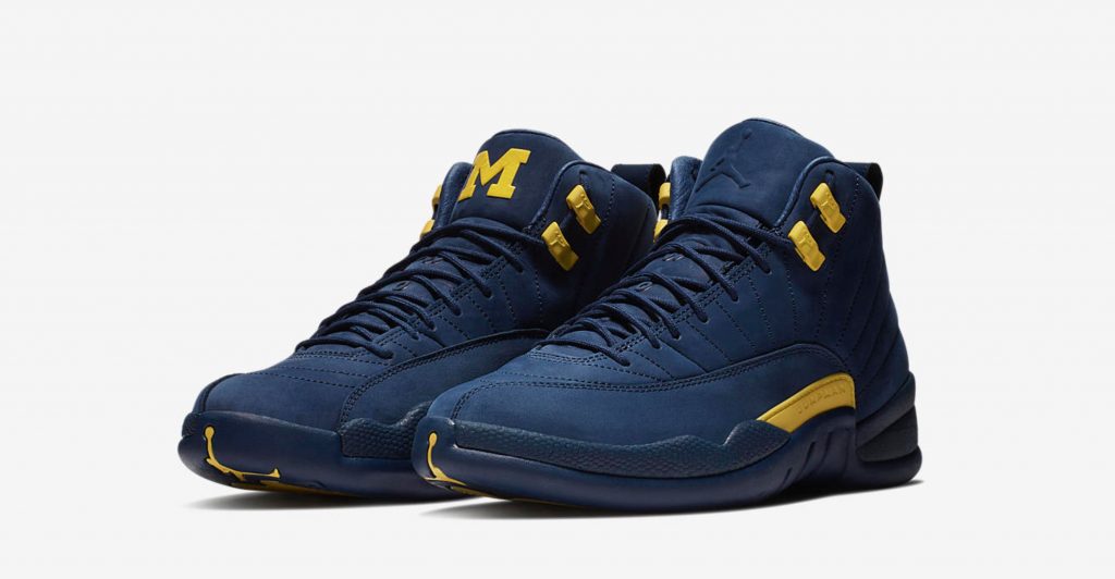 Jordan 12 blue and yellow best sale