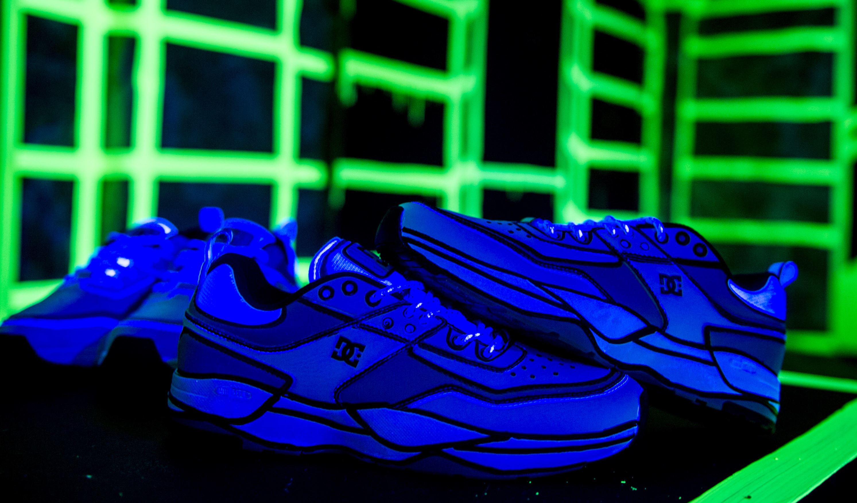 joshua vides reality to idea glow in the dark dc shoes a-high tribeka