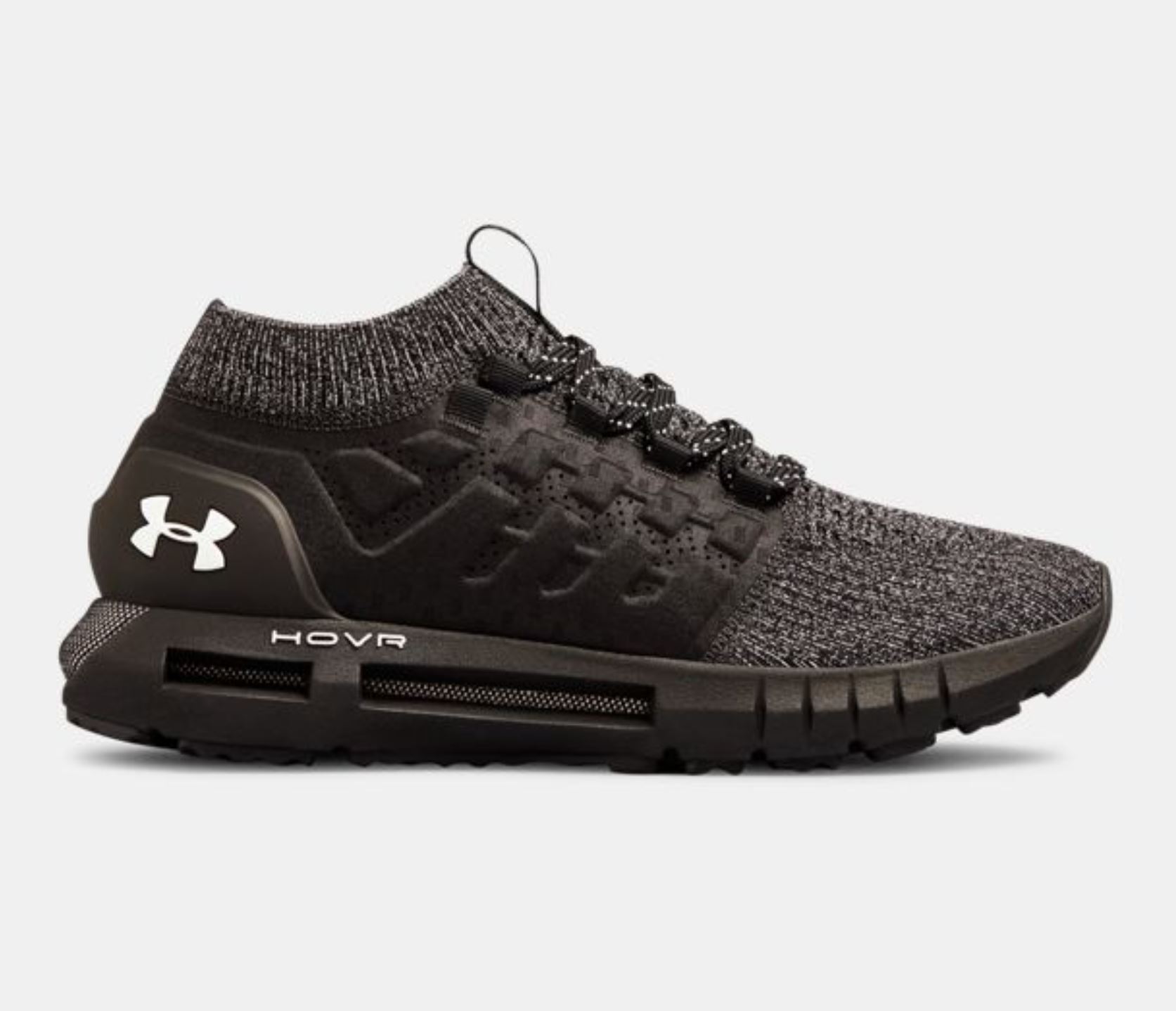 under armour hovr phantom triple black retsock