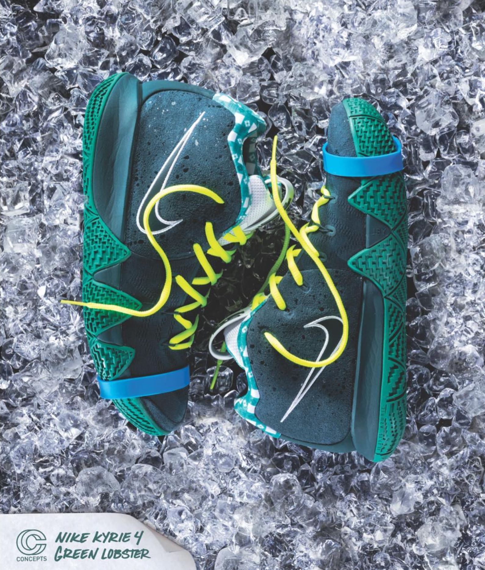 nike kyrie 4 green lobster cncpts