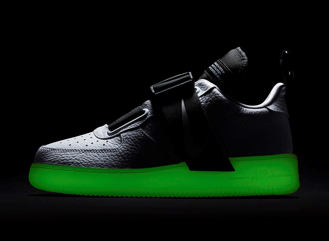 The Air Force 1 Utility QS Ditches Laces for Straps and Glow in the Dark  Outsoles - WearTesters