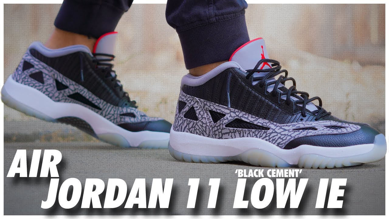 Jordan 11 Low IE Black Cement