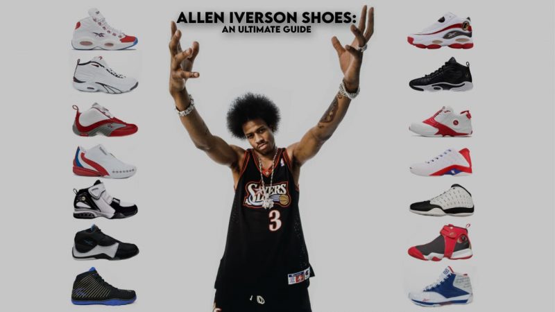 adidas Top Ten 2010 worn by Kobe Bryant • Reebok Question worn by Allen  Iverson • 1996