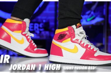 Air Jordan 1 High Light Fusion Red