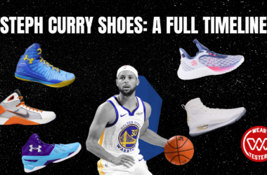 steph curry shoes a full time line