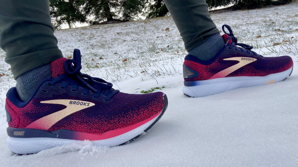 Brooks Ghost 16 in the snow