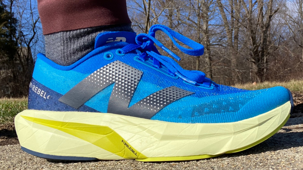 New Balance FuelCell Rebel v4 in the sun