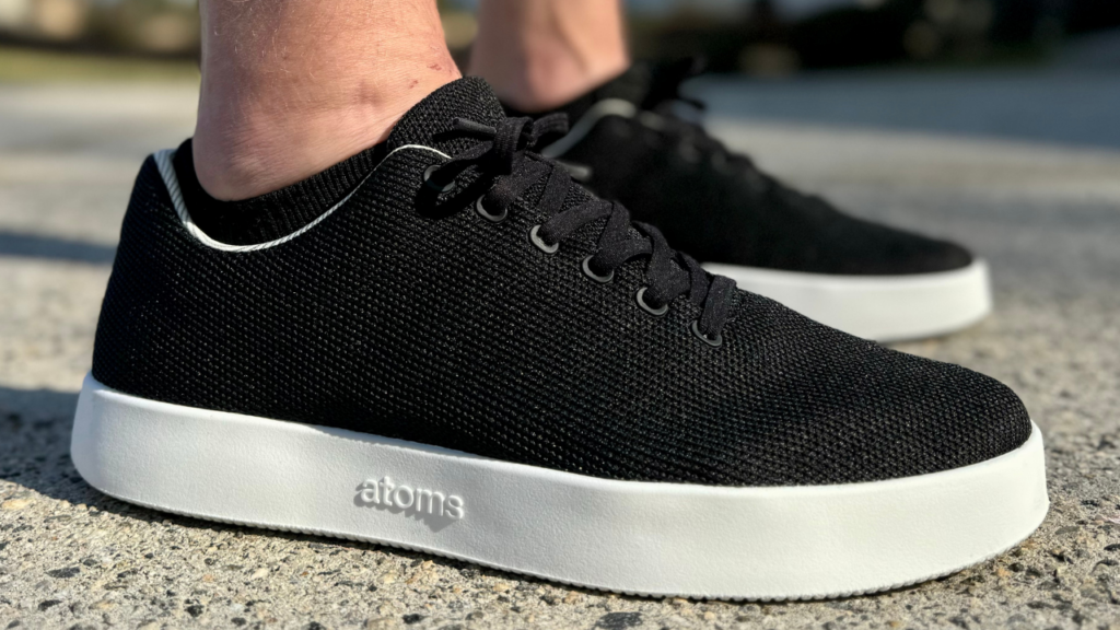 Atoms Model 001 on foot close up