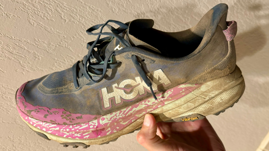 Hoka Speedgoat 6 super dirty post race