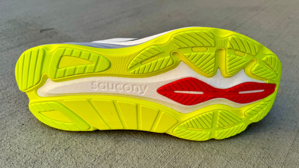 Saucony Hurricane 24 outsole traction