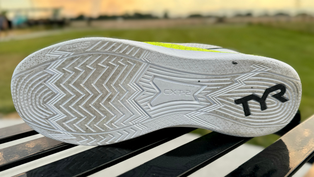 TYR CXT-2 outsole close up