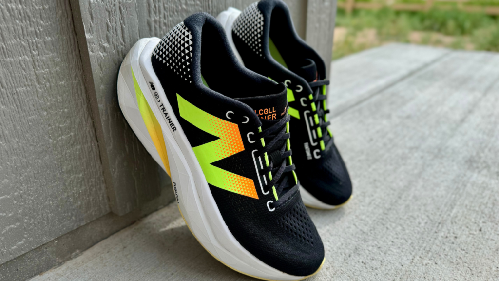 New Balance SC Trainer v3 leaning on wall