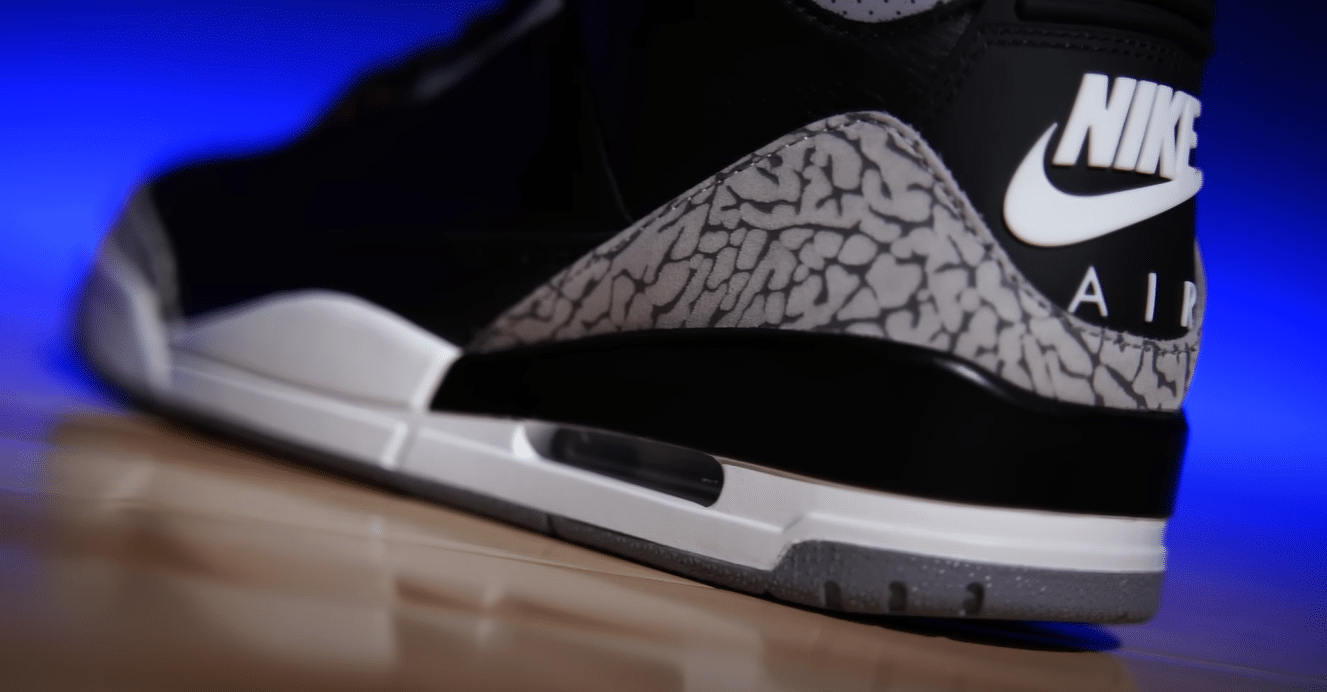 air jordan 3 black cement support