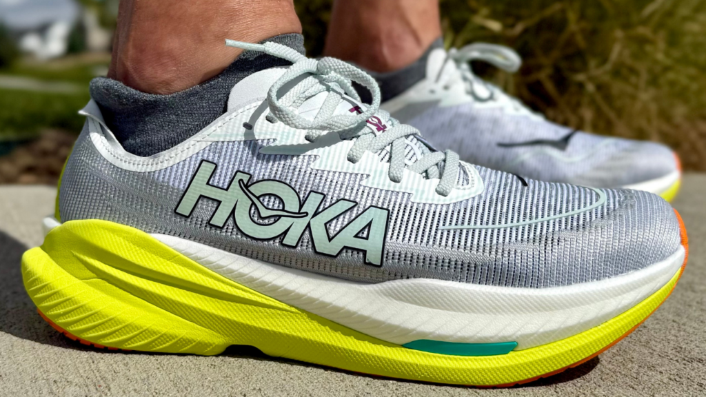 hoka mach x2 close up