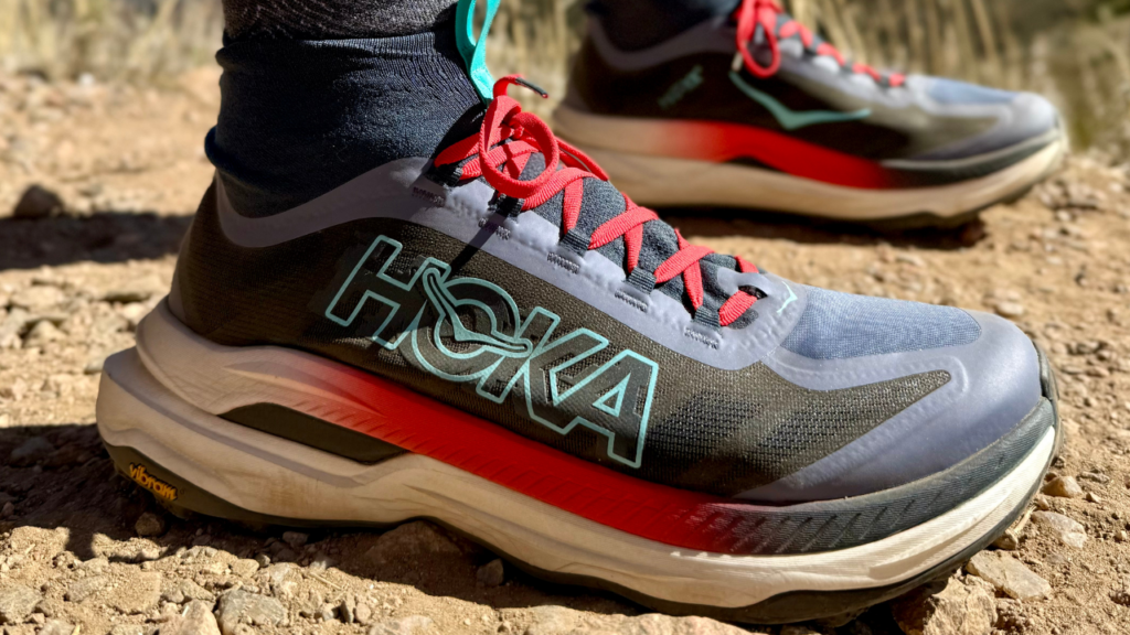 Hoka Tecton X 3 on the trail