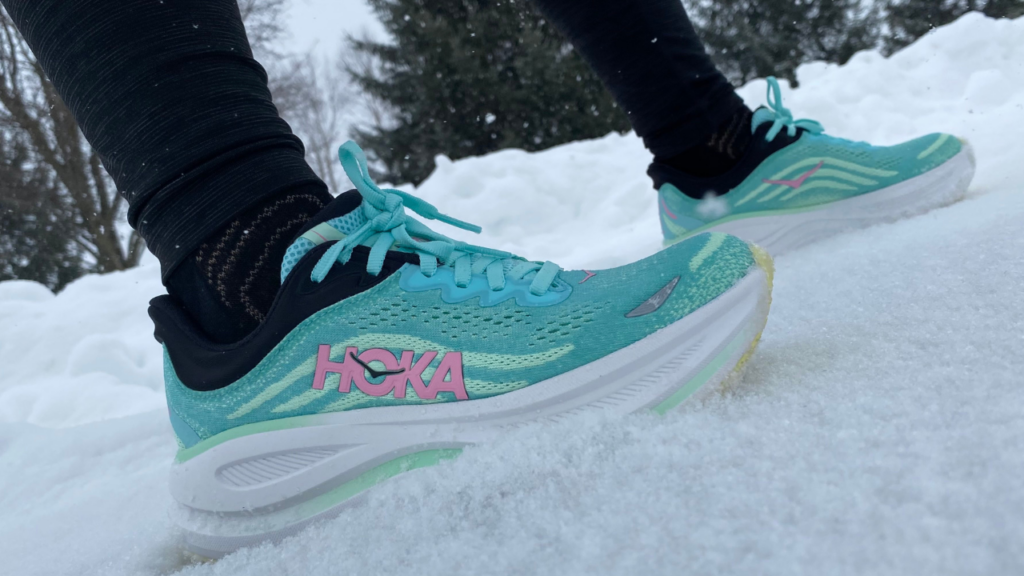 Hoka Bondi 9 in the snow