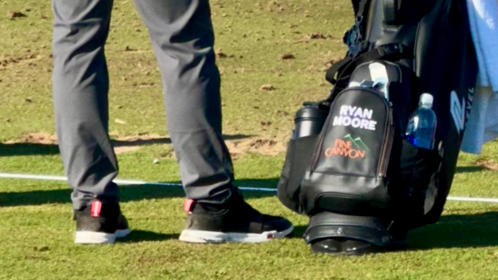 TRUE OG Cush on Ryan Moore at a PGA event