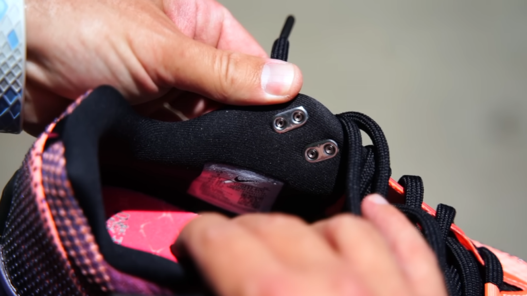 Nike S.T. Flare lacing system close up