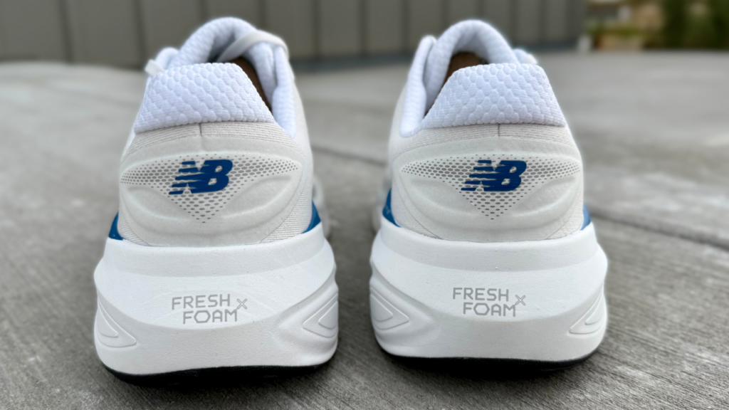 New Balance Fresh Foam X More v6 heel close up
