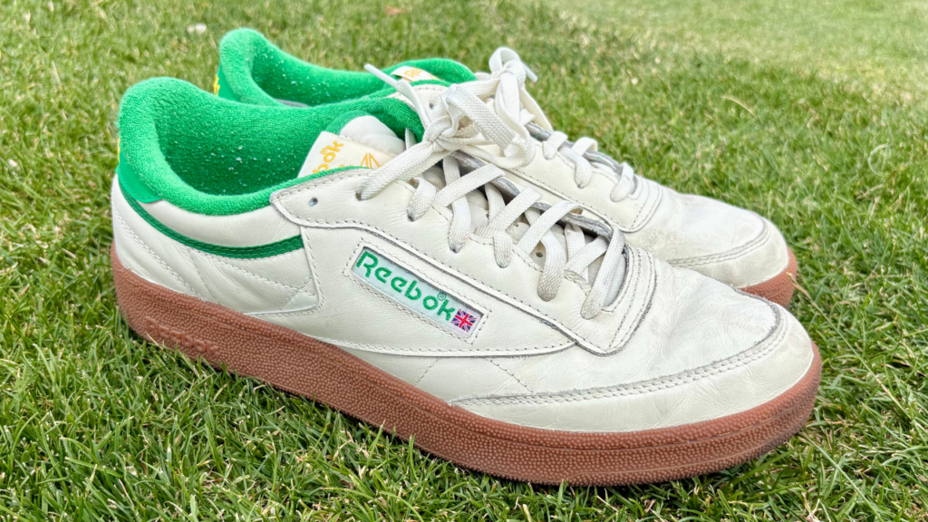 Reebok Club C Golf lateral side view of both shoes