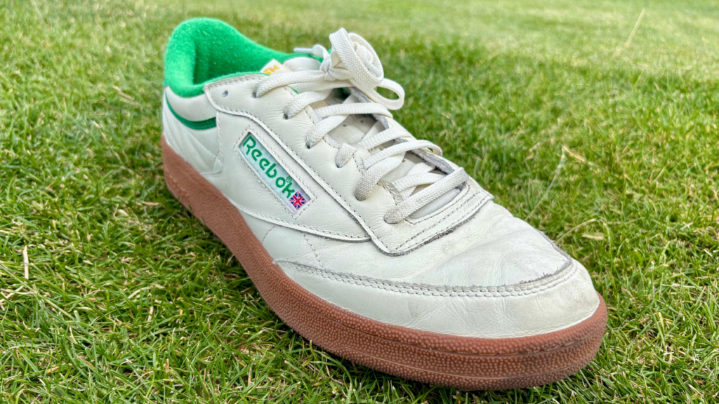 Reebok Club C Golf toe close up