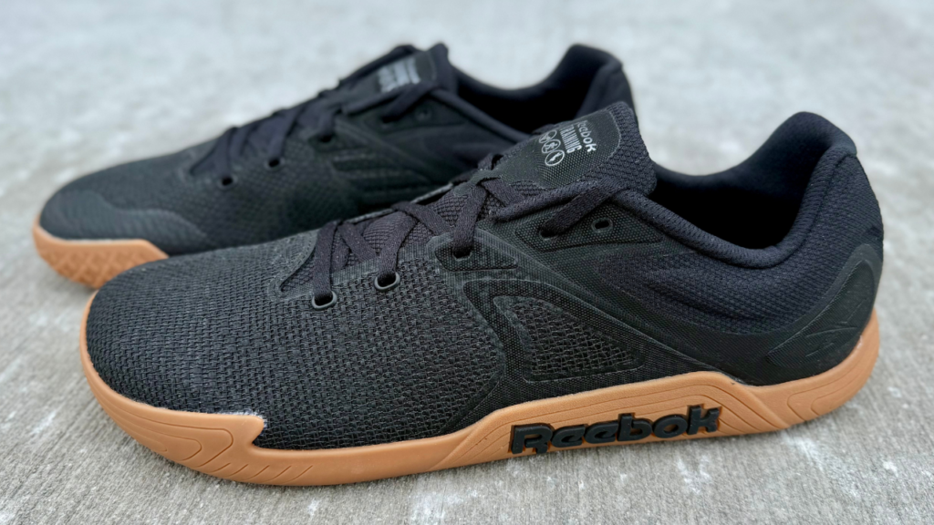Reebok Nano Zero both shoes on concrete