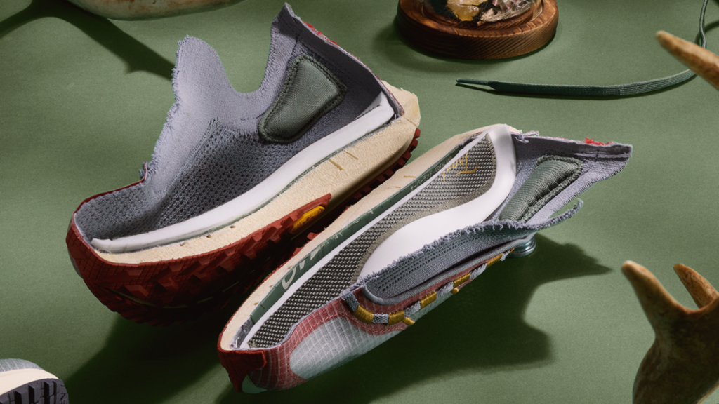 Tracksmith Eliot Range dissected cushion side view