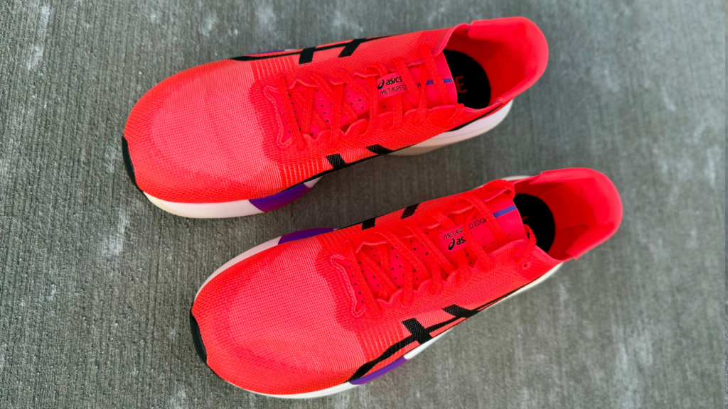 Asics Metaspeed Edge Tokyo upper top view