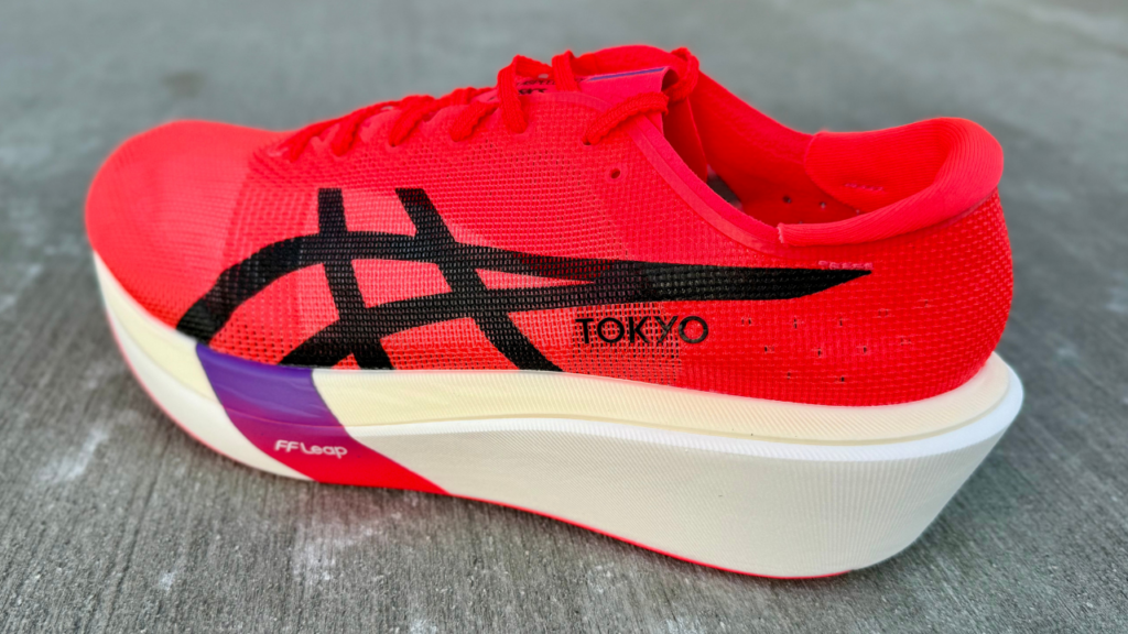 Asics Metaspeed Sky Tokyo heel close up