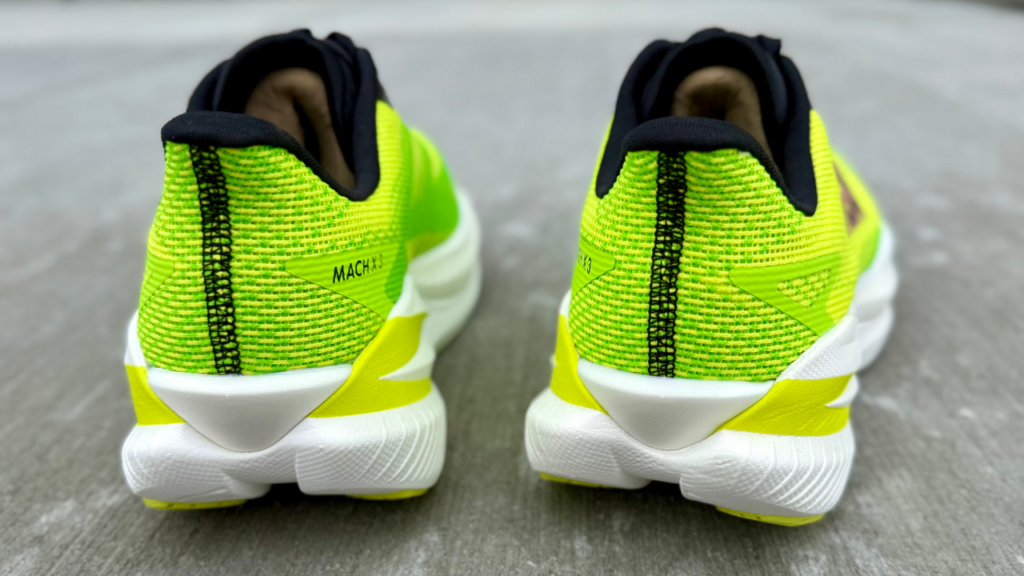 Hoka Mach X 3 heel close up