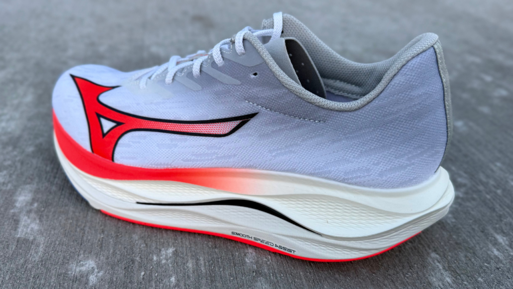 Mizuno Wave Rebellion Flash 3 rear quarter close up