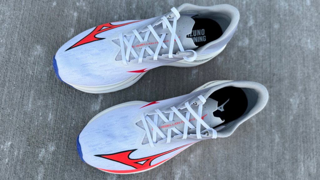 Mizuno Wave Rebellion Flash 3 upper top view