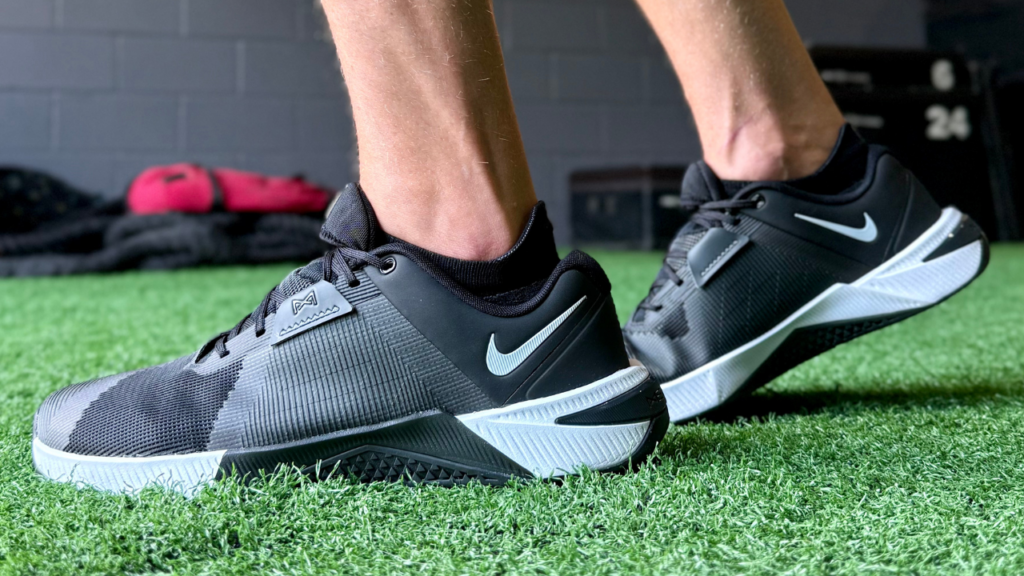 Nike Metcon 10 on foot on turf