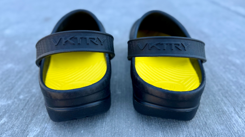 VKTRY Recovery Clog heel close up