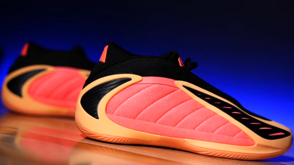 adidas Anthony Edwards 2 both shoes on court