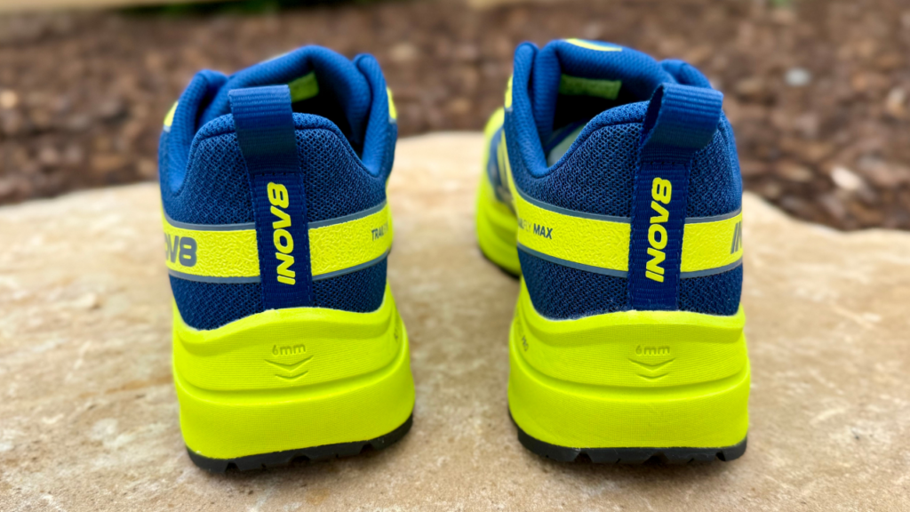 Inov-8 Trailfly Max heel close up