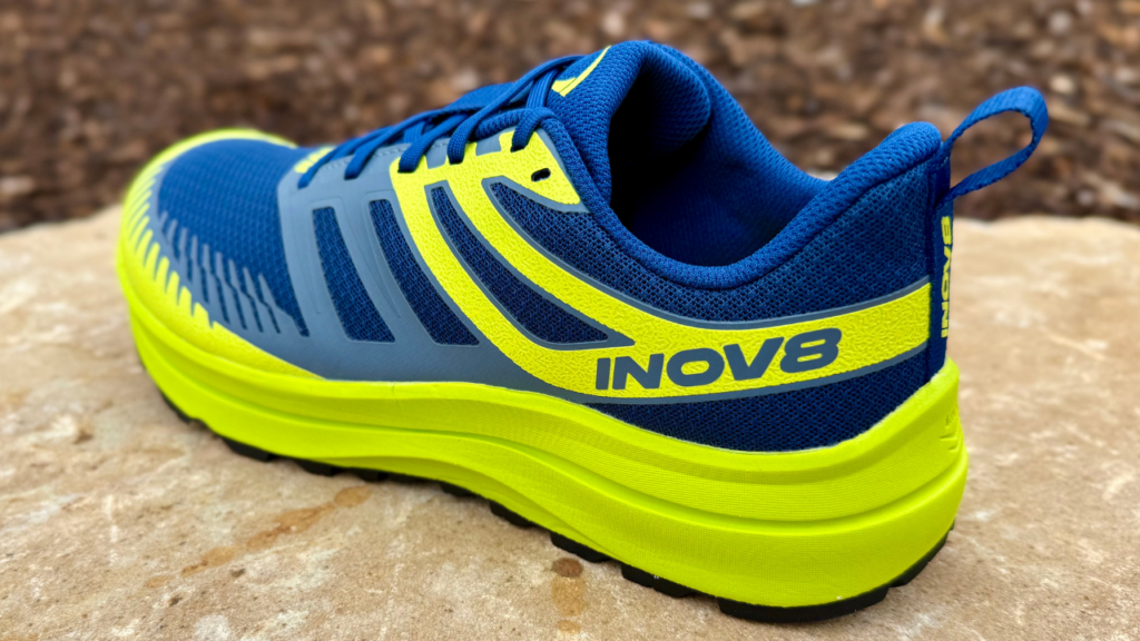Inov-8 Trailfly Max logo close up