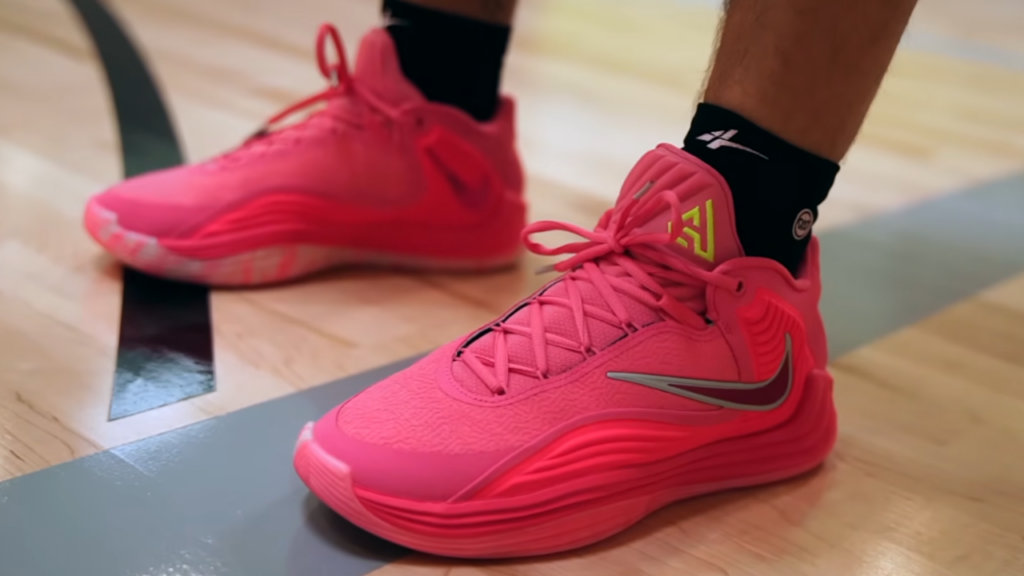 Nike Giannis Freak 7 on foot on court
