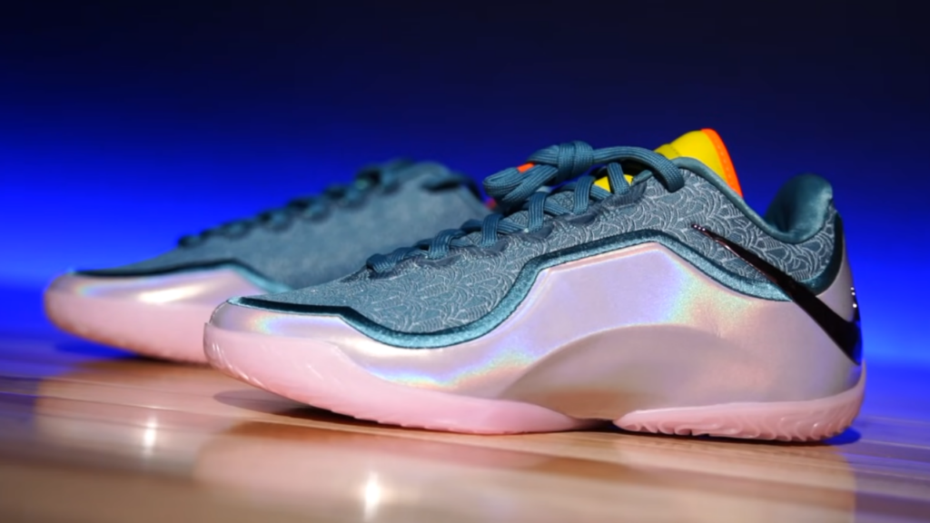 Nike LeBron 23 both shoe on court