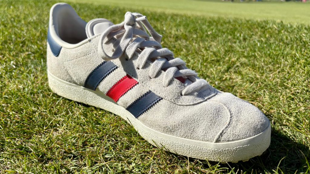adidas gazelle golf medial side view