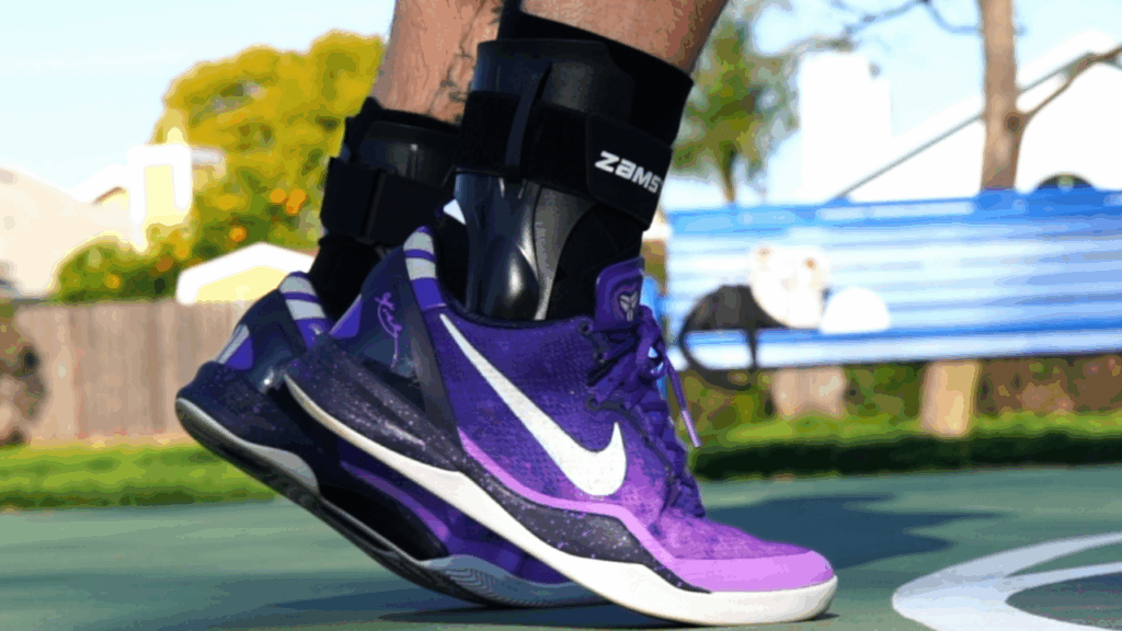 Zamst A2-DX jumping on court