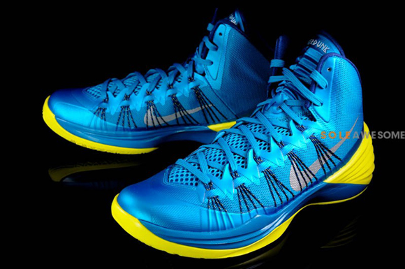 blue and yellow hyperdunks